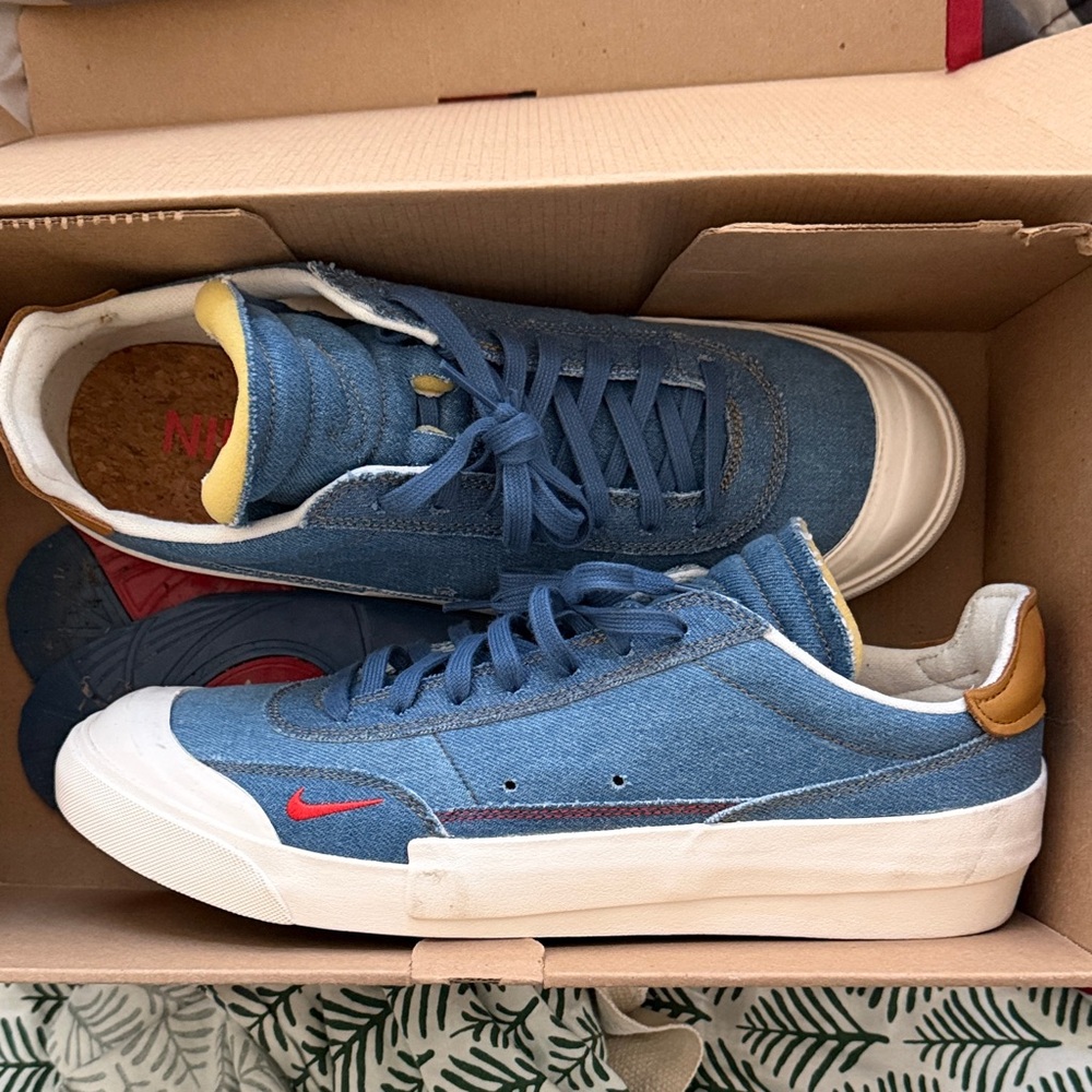 Nike Blue and Red Sneakers